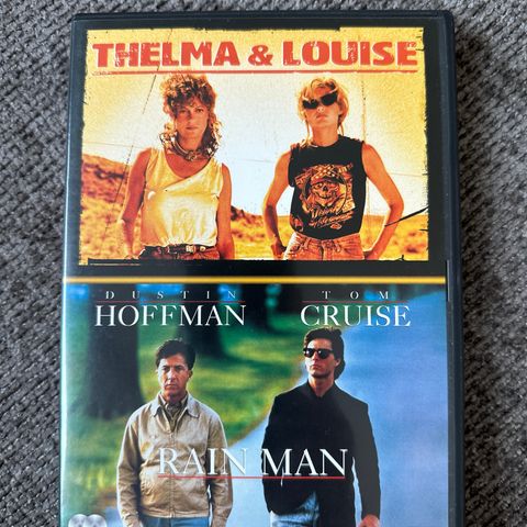 2 filmer i ett cover. Thelma & Louise + Rain man