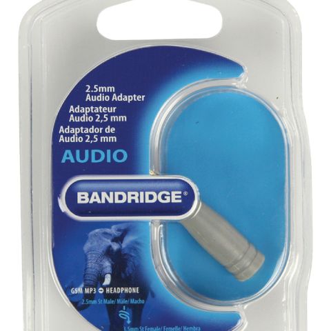 Stereo Audio Adapter 2.5 mm Male - 3.5 mm Female