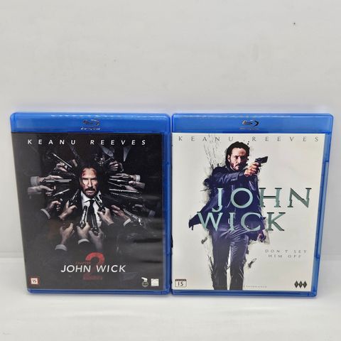 John Wick 1 og 2. Blu-ray