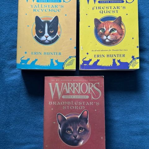 Kattekrigerne Warriors Cats Super Edition 3 bøker engelsk