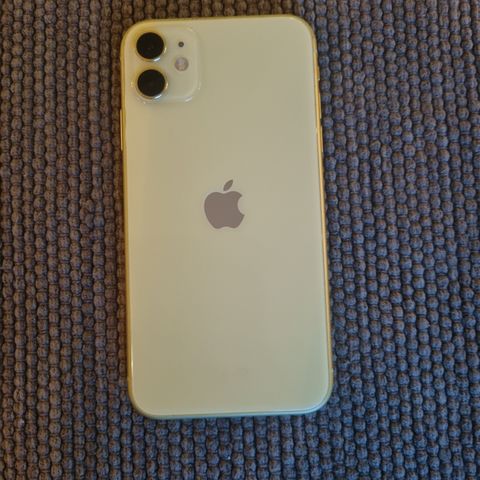 Iphone 11, gul- pent brukt