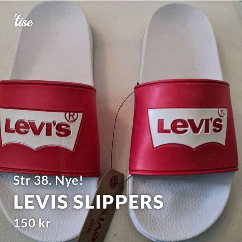 Nye Levis slippers str 38.