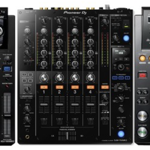 2x XDJ-1000 + 1x DJM-750