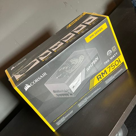 Ny corsair RM750i powersupply til stasjonær pc