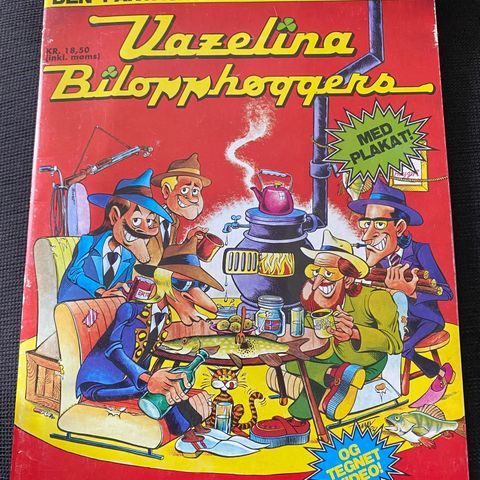 VAZELINA BILOPHØGGERS TEGNESERIE KR 100