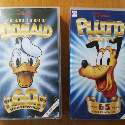 Donald og Pluto VHS filmer