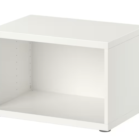 Ikea Bestå stamme 60x40x38 cm hvit