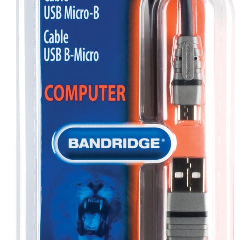 USB 2.0 Cable USB-A Male - Micro B Male Round 1.00 m