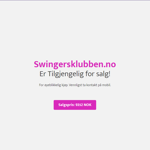 Swingersklubben.no | Flott domene til et morsomt prosjekt!