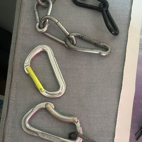 Diverse karabiner