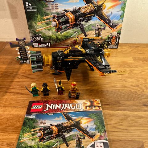 Lego ninjago 71736 Bolulder blaster (komplett) selges