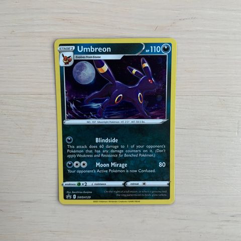 Umbreon #SWSH129 Promo Pokemon Kort