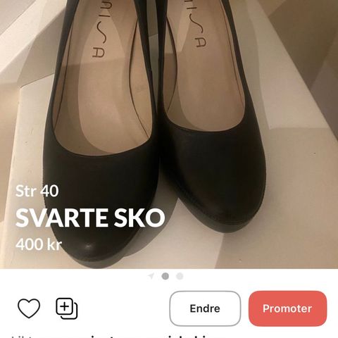 2 par høye heler str 40