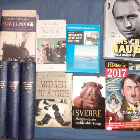 Mange historiebøker på norsk