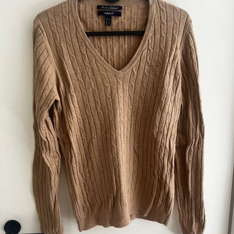 GANT Cable knit i lammeull