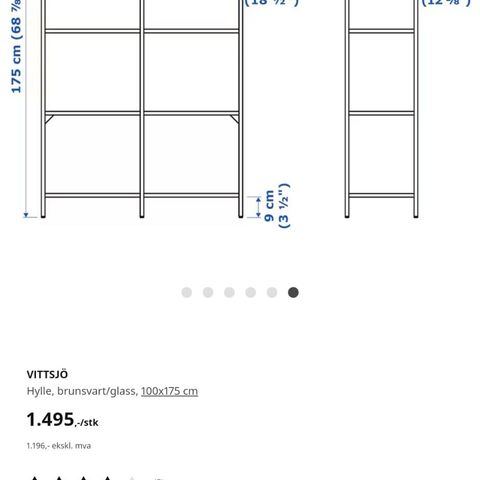 Herdet glass og metallhyllene