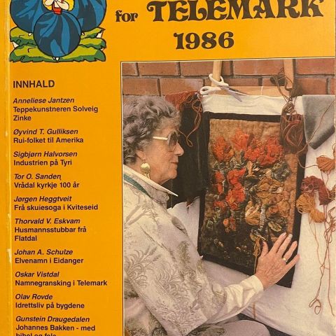 "Årbok for Telemark 1986" -Telemark Mållag