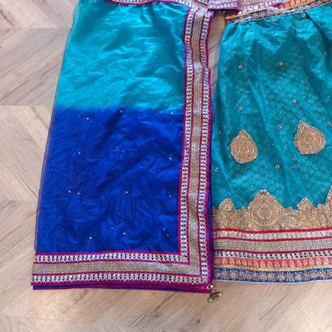 Indisk, pakistansk, tamilsk kjole/Lehnga