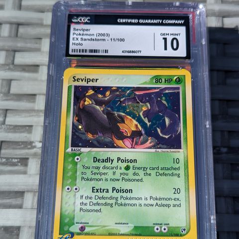 Seviper Holo 11/100 CGC 10 Gem-Mint 💎