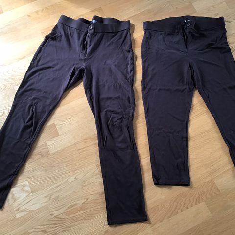 2 stk brune bukser fra Zara, str M