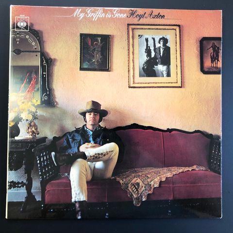 HOYT AXTON "My Griffin Is Gone" UK 1st press 1969 vinyl LP  FLOTT EKS!