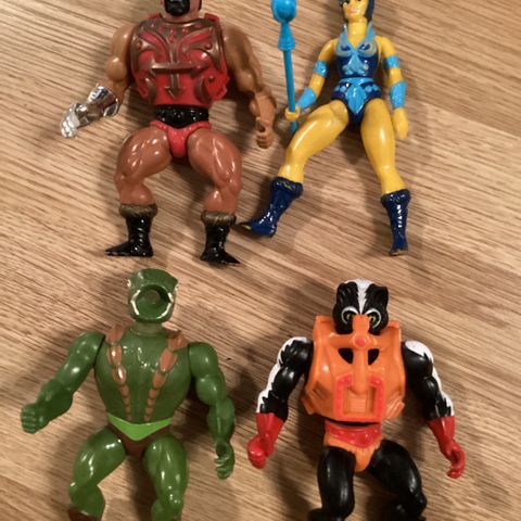 He-Man action figurer , Vintage , gratis frakt