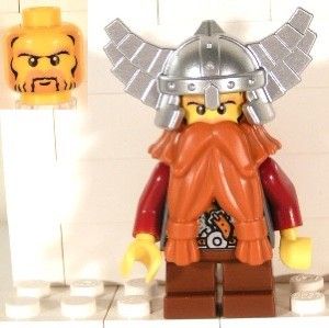 Lego minifigur CAS357: Fantasy Era - Dwarf med skjold