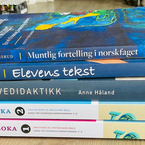 Fagbøker i Norsk/Matematikk  til  lærerutdanning