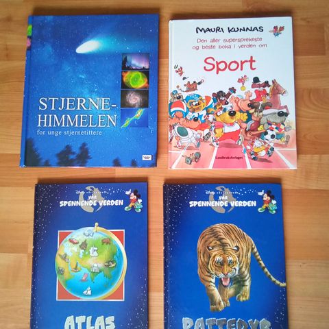 Barnebøker - Stjernehimmelen - Atlas - Pattedyr - Sport