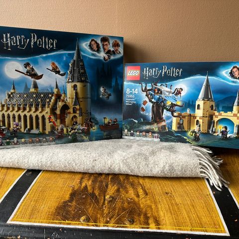 Harry Potter Whomping Willow 75953 og Hogwarts Great Hall 75954- UÅPNET