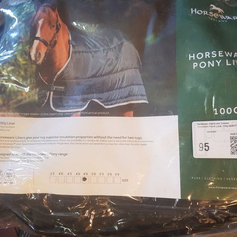 Horseware liner 100g str 95