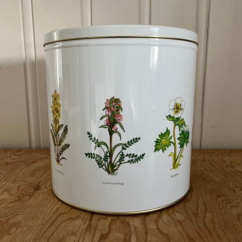 Kakeboks fjellflora vintage