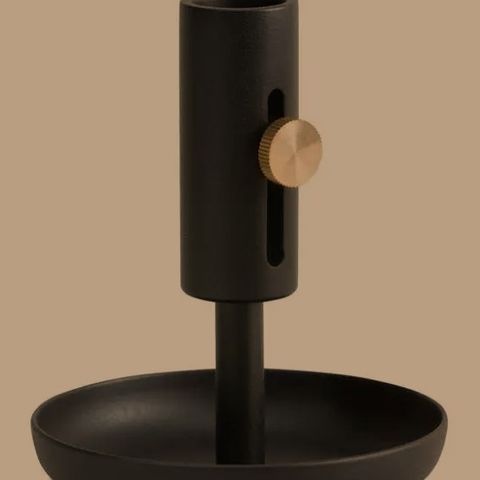 Granny Candle Holder Low Black - Northern