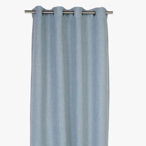 Linoso lyseblå gardiner 160x140