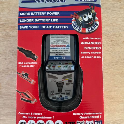 Batterilader Optimate 4 12V 1A