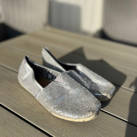 Sølv glitter Toms