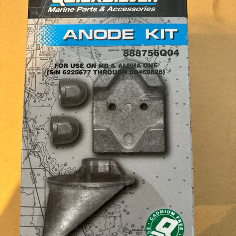 Anode kit Alpha one gen1 (Mercruiser)