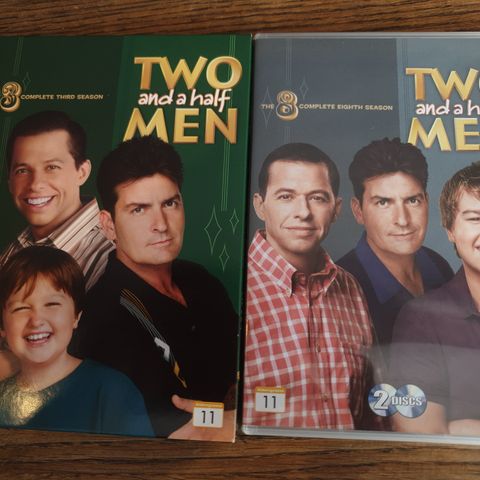 DVD Two and a Half Men sesong 3 og 8