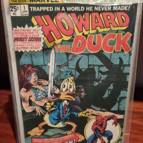 Howard the Duck - Marvel blad inkludert nr 1.