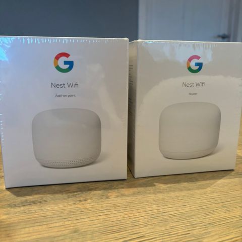 Google Nest Wifi Add-on point og router