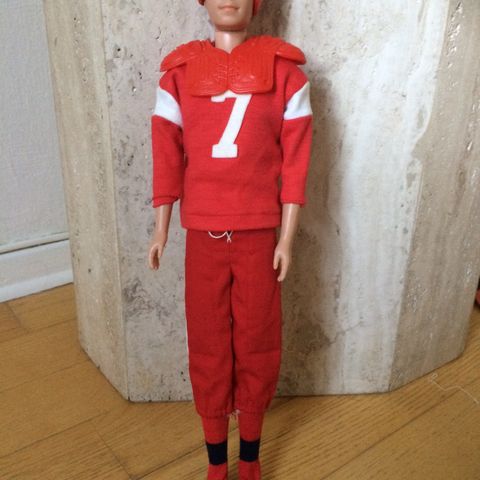 Vintage Barbie - Ken komplett sett Touchdown Mattel 1963 Near Mint