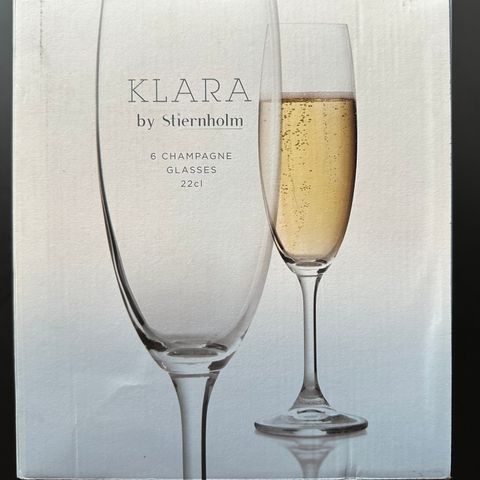 Klara champagneglass 22 cl 6 stk