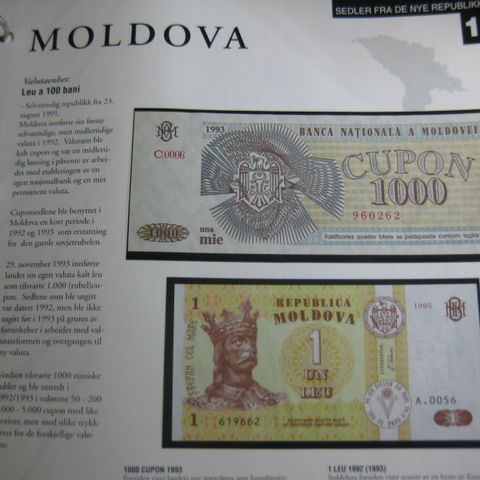 1000 Leu Moldova unc
