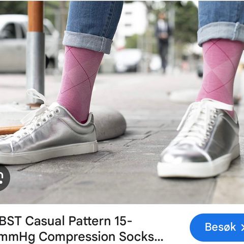 Støttestrømper Jobst Casual pattern str M - ny i eske