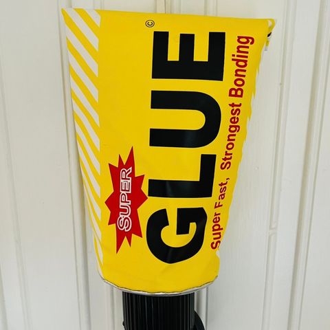 Super glue,Retro,vintage,tørke papir holder formet som lim tub