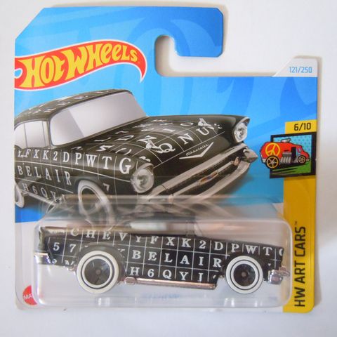 🔥 Ny lekebil 2024 Mattel  Hot Wheels 57 Chevy' 6/10 HW Art Cars 121/250