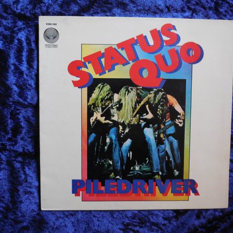 STATUS QUO - PILEDRIVER - EN AV DERES KLASSIKERE SWIRL LABEL - JOHNNYROCK