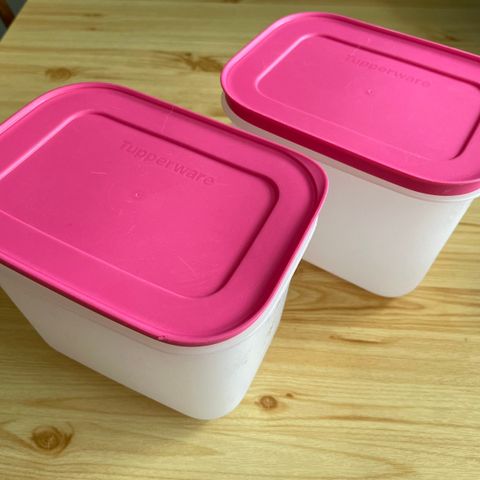 2 stk Tupperware Freezer Smart høy 1,1 L