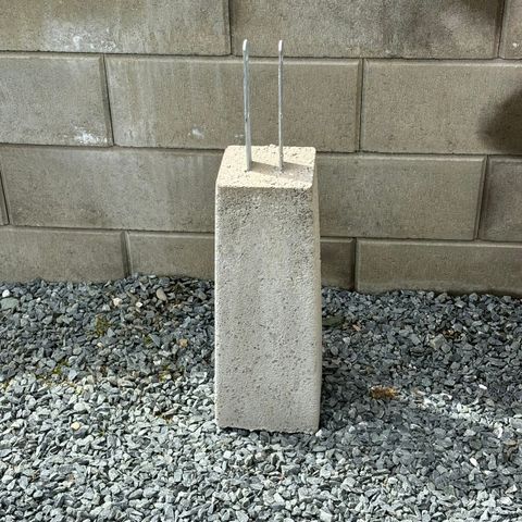 Fundament, stolpesko betong