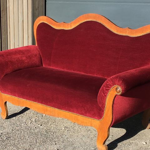 Biedermeier - sofa. Restaurert i 2018. NY PRIS!